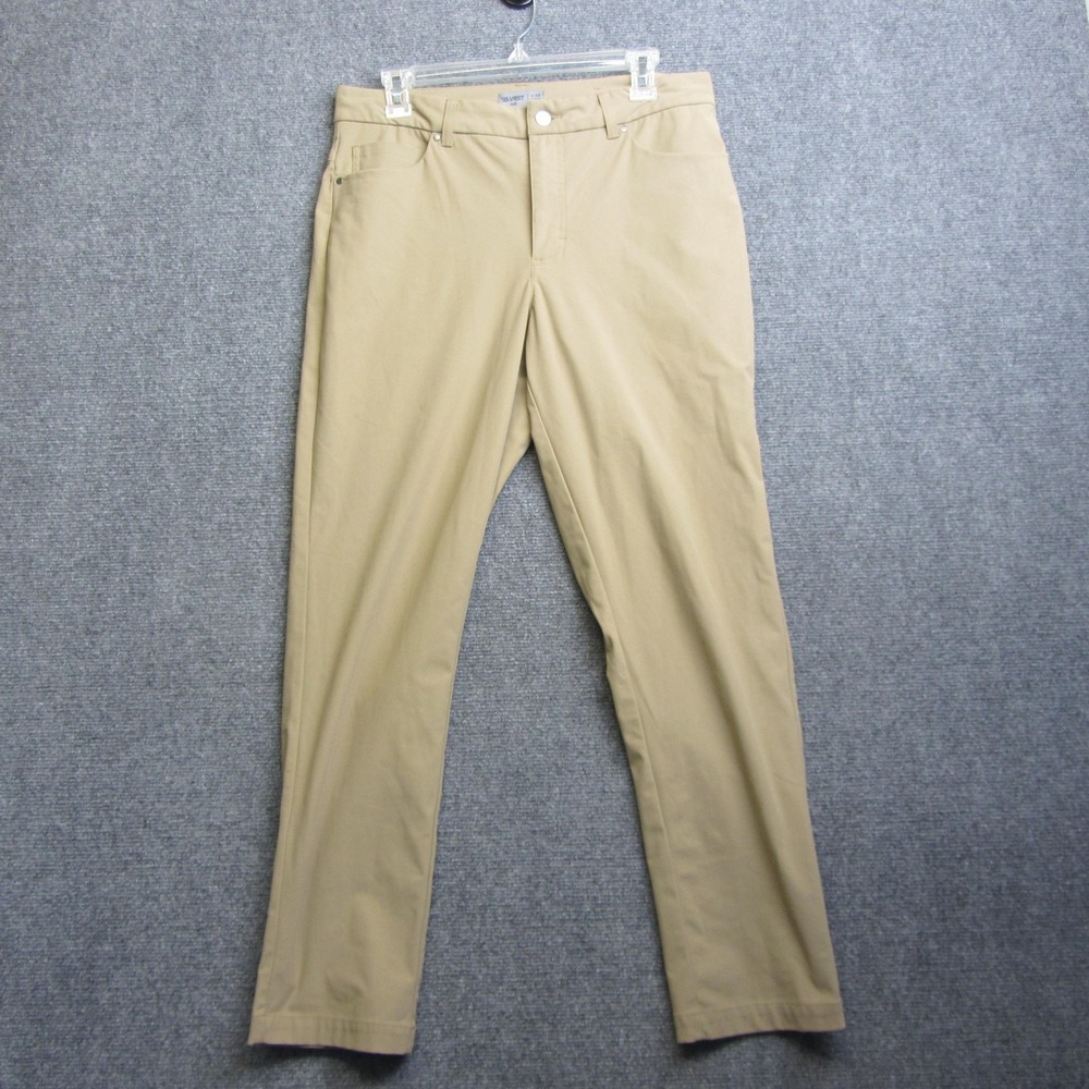 VRST Pants Mens 33x30 Beige Khakis Slim Fit Stretch 5 Pocket Microfiber